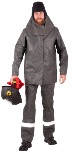 Костюм сварщика ГИПЕРИОН 2, чёрный-оливковый